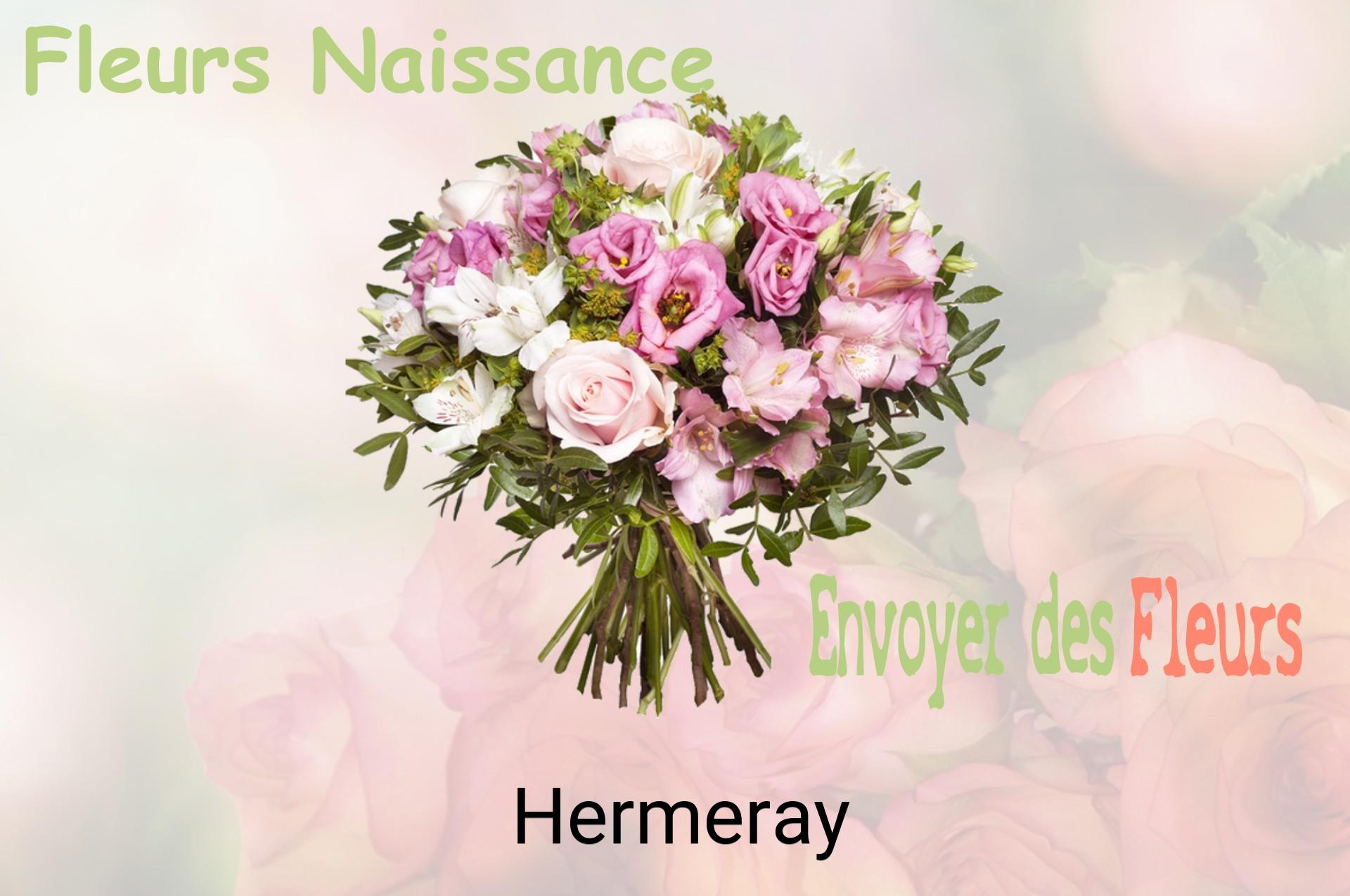 Bouquet de fleurs de naissance livré à Hermeray